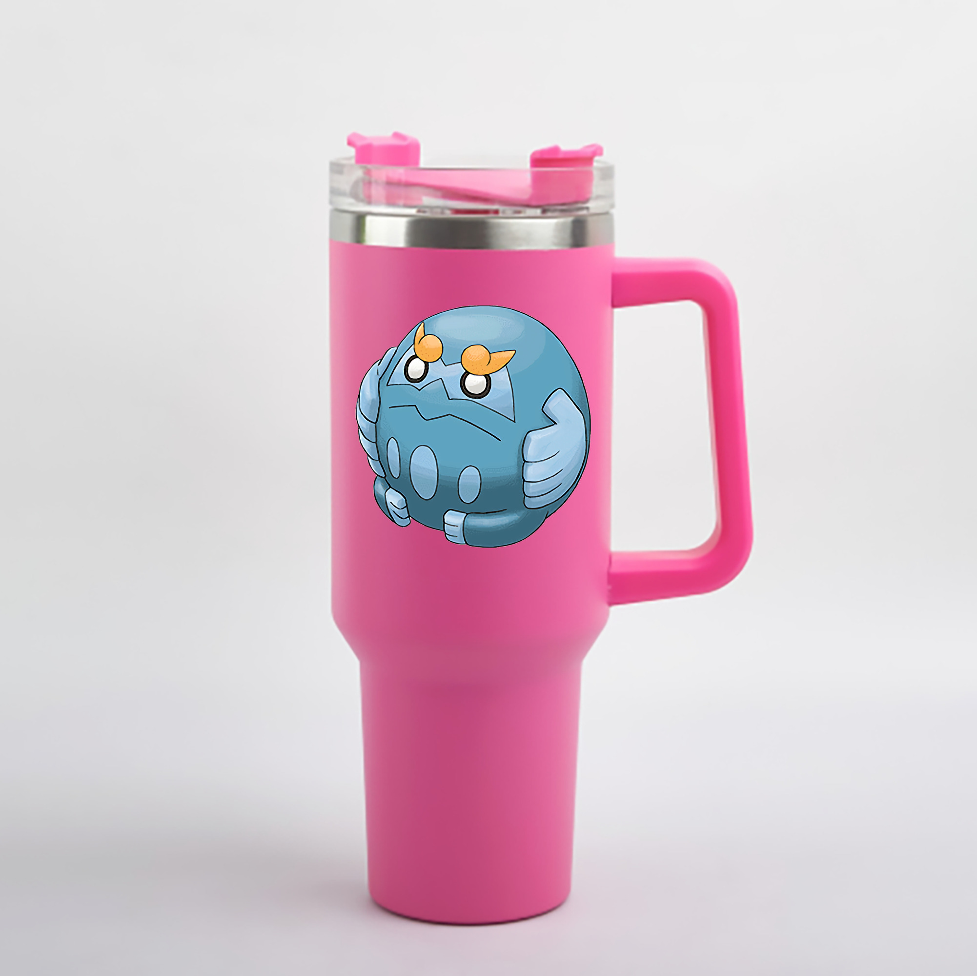 （画像用） ポケットモンスター Pokémon 1200mL車用タンブラー - クリスタルステッカー（プラスチックストロー付き）